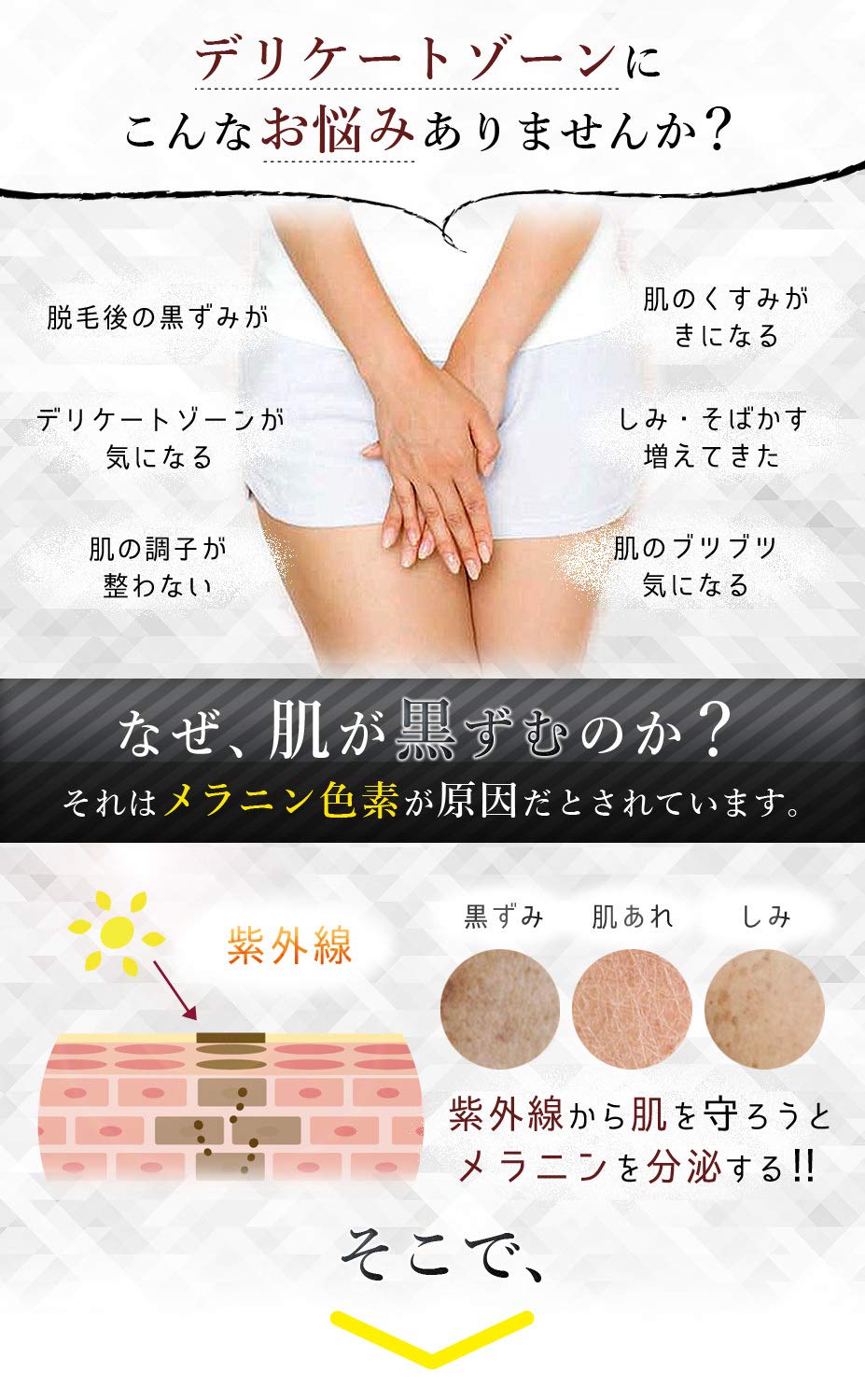 Amazon | デリケートゾーン 美白クリーム 黒ずみ 美白 ボタニカル成分